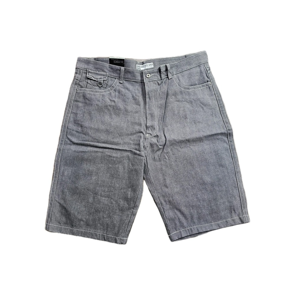 Most Official Seven Jeans Shorts Grey  Baggy Wide Leg Hip Hop Mens 44x13 Y2k Nwt